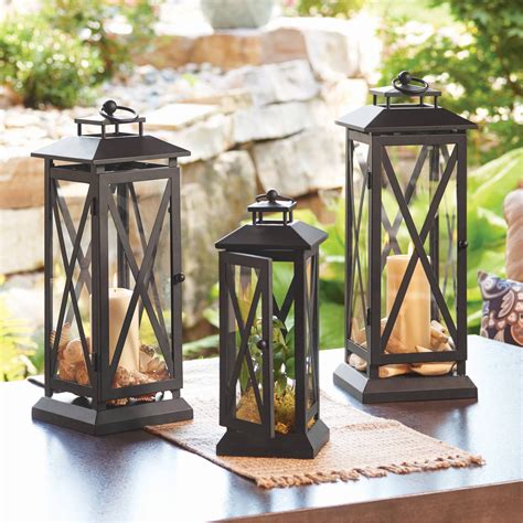 outdoor patio lanterns metal